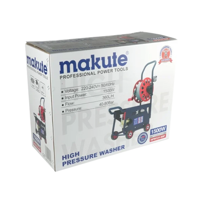 Makute HPW121-60P 1500W High Pressure Car Washer with Hose Reel