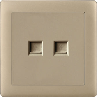 V1 Matte Golden Series Switches & Sockets – Wall Switch and Socket Panel Range