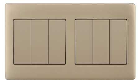 V1 Matte Golden Series Switches & Sockets – Wall Switch and Socket Panel Range