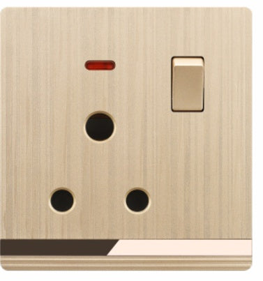 V5 Champagne Gold Series Switches & Sockets – Wall Switch and Socket Panel Range