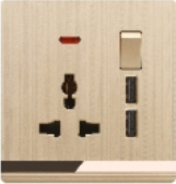 V5 Champagne Gold Series Switches & Sockets – Wall Switch and Socket Panel Range