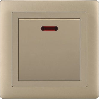 V1 Matte Golden Series Switches & Sockets – Wall Switch and Socket Panel Range
