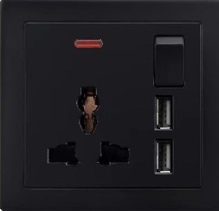 V1 Black Series Switches & Sockets – Wall Switch and Socket Panel Range