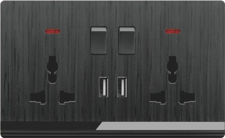 V5 Black Series Switches & Sockets – Wall Switch and Socket Panel Range