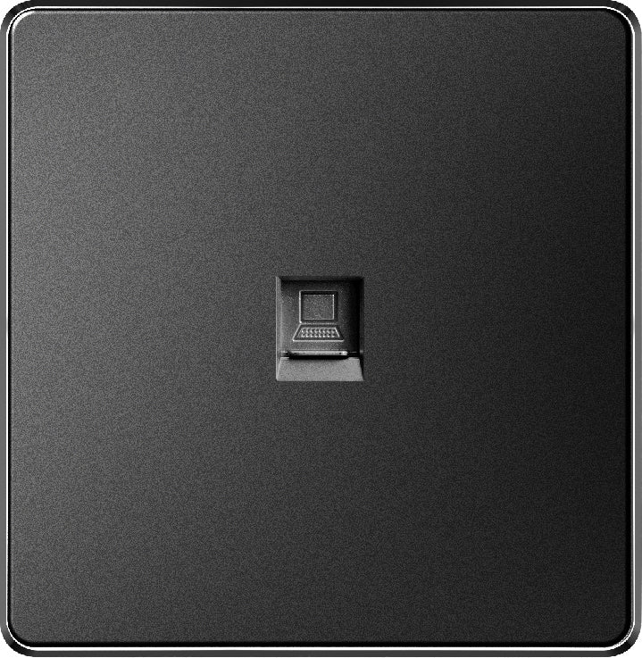 V7 Black Switch and Socket Series – Wall Switch and Socket Panel Range with Neon