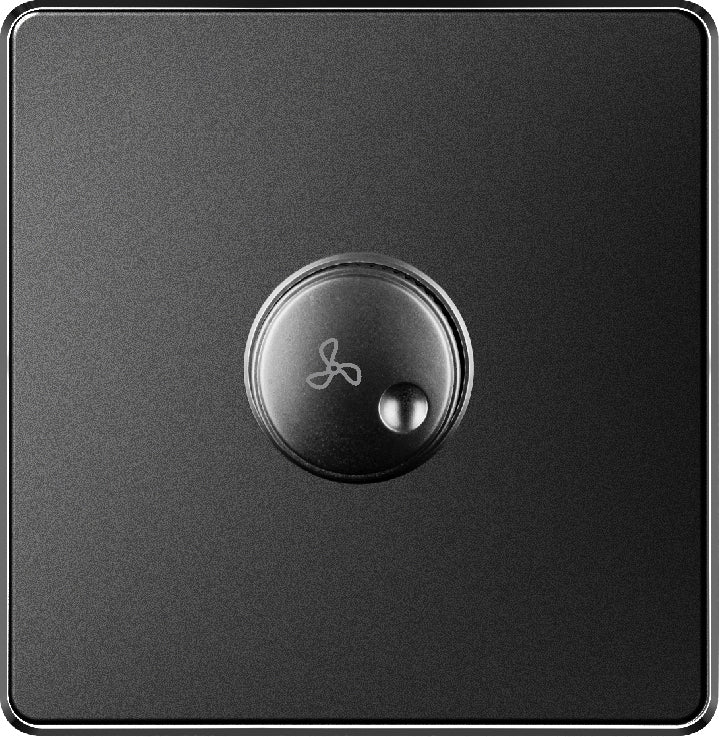 V7 Black Switch and Socket Series – Wall Switch and Socket Panel Range with Neon