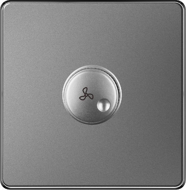 V7 Gray Switch and Socket Series – Wall Switch and Socket Panel Range with Neon