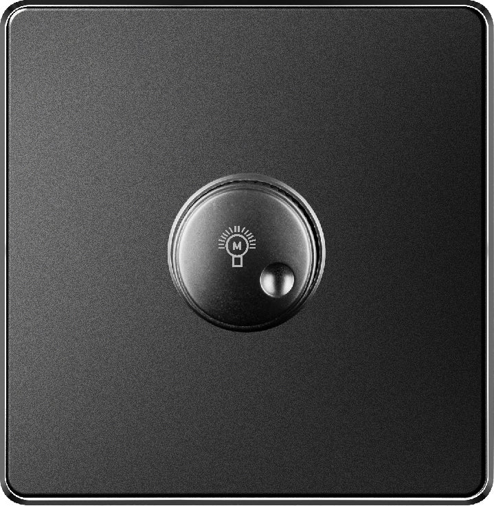 V7 Black Switch and Socket Series – Wall Switch and Socket Panel Range with Neon