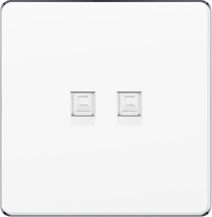 V7 White Switch and Socket Series – Wall Switch and Socket Panel Range with Neon