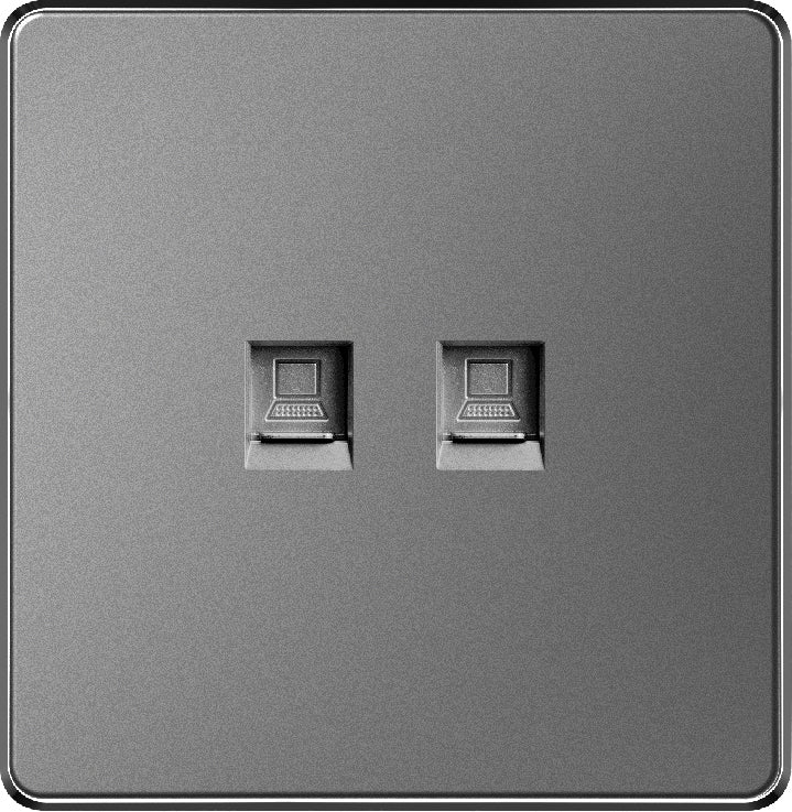 V7 Gray Switch and Socket Series – Wall Switch and Socket Panel Range with Neon