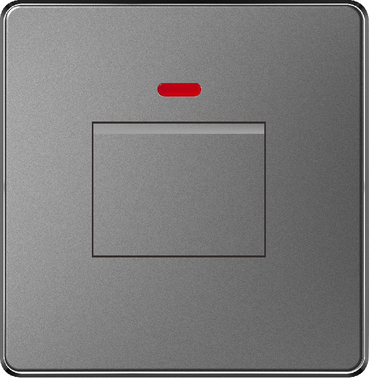V7 Gray Switch and Socket Series – Wall Switch and Socket Panel Range with Neon