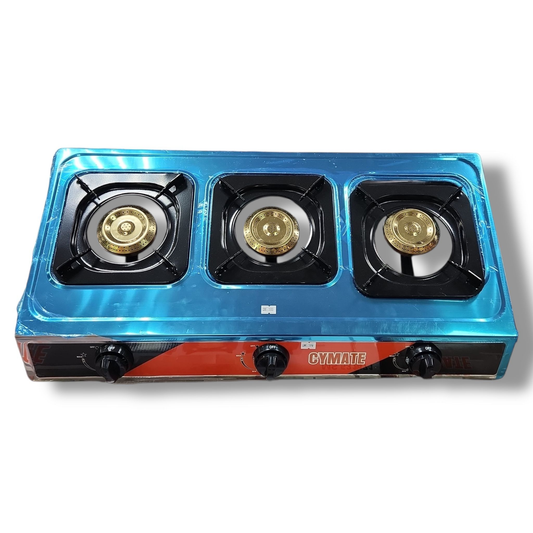 Cymate Triple Burner Stainless Steel Gas Stove – Heavy-Duty 3 Burner Cooktop