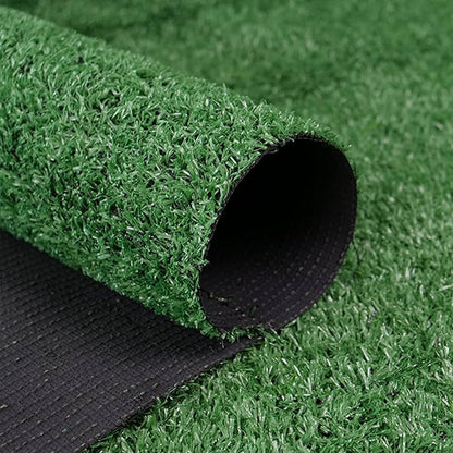Close-up view of Grass Artificial Carpet 10mm (4M x 25M) roll, highlighting the realistic green blades and durable backing.
