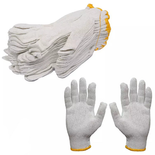 GLOVES COTTON CYMATE MS 53931 YELLOW (12 Pairs)