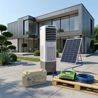 Eco-Flow Solar Air Cooler Bundle