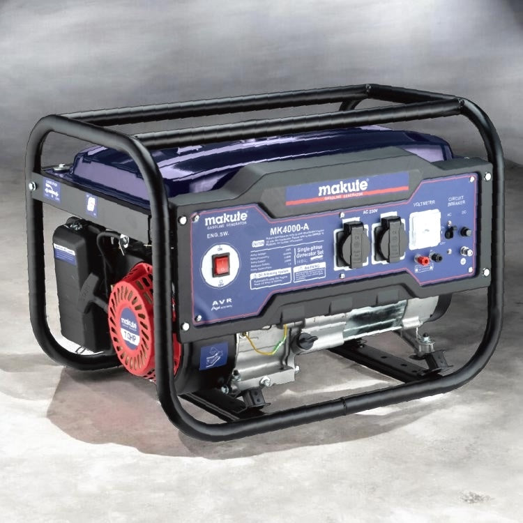 Makute Gasoline Generator 2.6kW Electric Start (Model MK4000-A)
