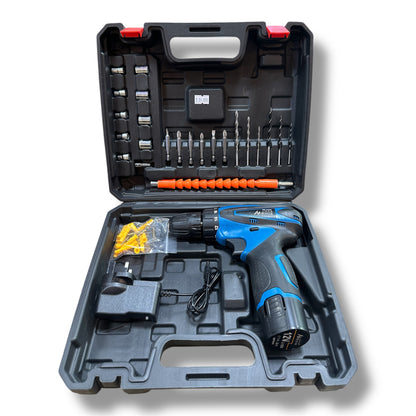 Huntar Cordless Drill 12V — 52 Piece Set For Home Use (1 Battery)