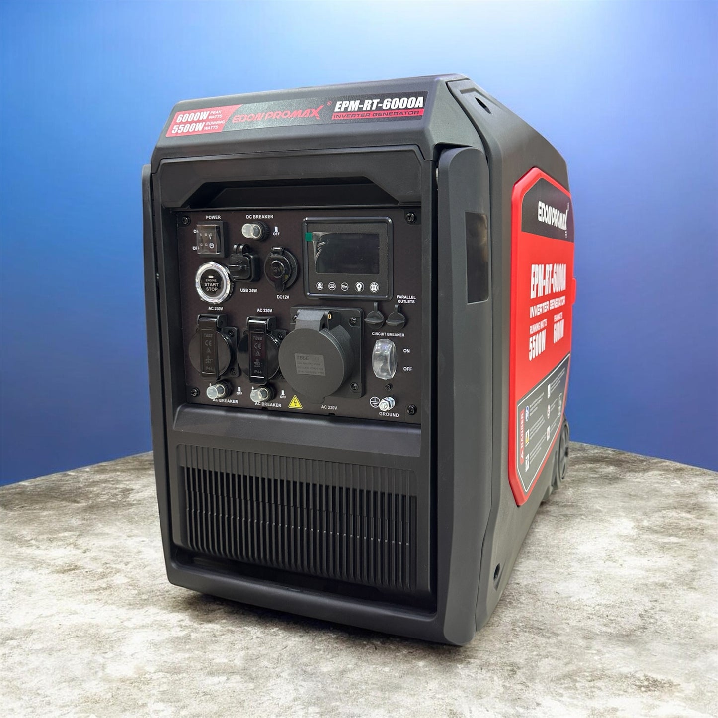 Silent Petrol Generator Edon 6.0kW – Inverter Type with AVR