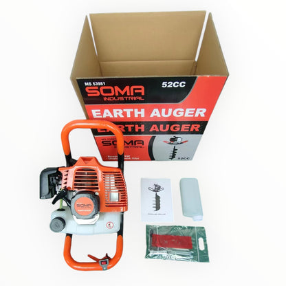 Petrol Earth Auger 52CC Somafix - 100mm & 150mm Bits