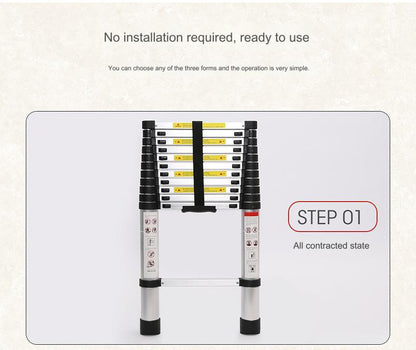 Aluminum Telescopic Ladder Somafix