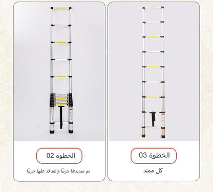 Aluminum Telescopic Ladder Somafix