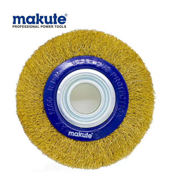Wheel Brush Makute 5" X M20 Crimped