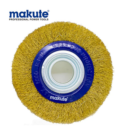 Wheel Brush Makute 5" X M20 Crimped