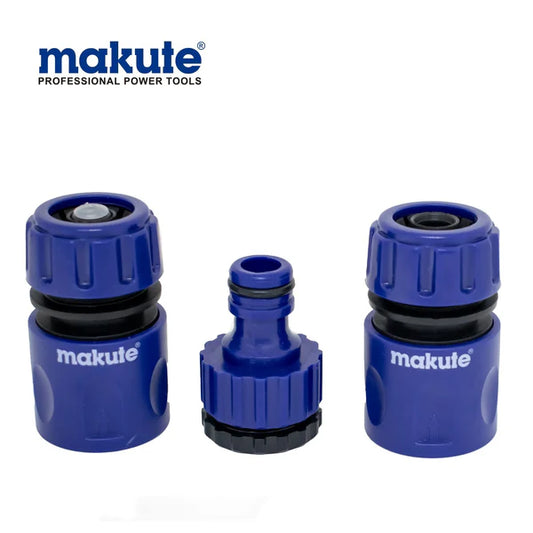 Makute Garden Hose Connector Set – 3-Piece 1/2" Quick-Connect