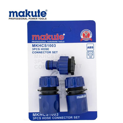 Makute Garden Hose Connector Set – 3-Piece 1/2" Quick-Connect