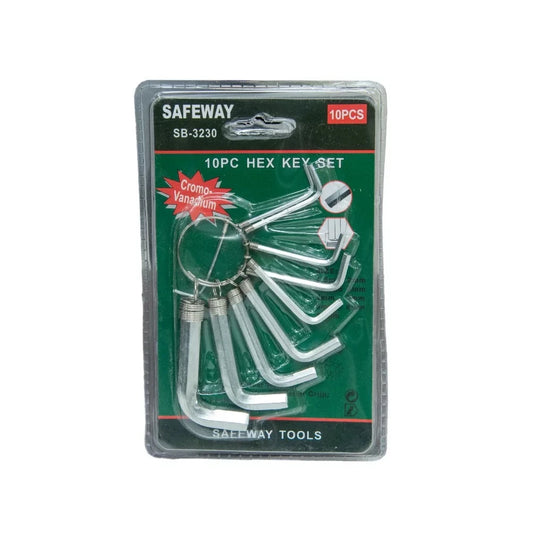 Alenkey 10pcs SB-5230 Chr / Blk Safeway