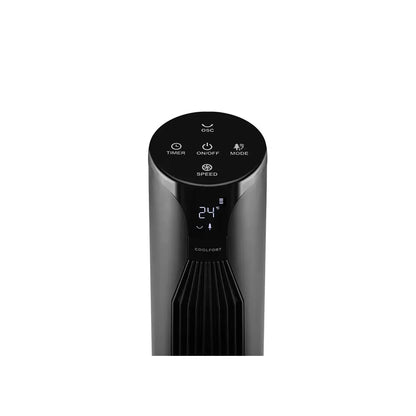 36" Tower Fan with Digital Display & Remote — 3 Speeds, Sleep Mode & 12 Hour Timer (1 Year Warranty)