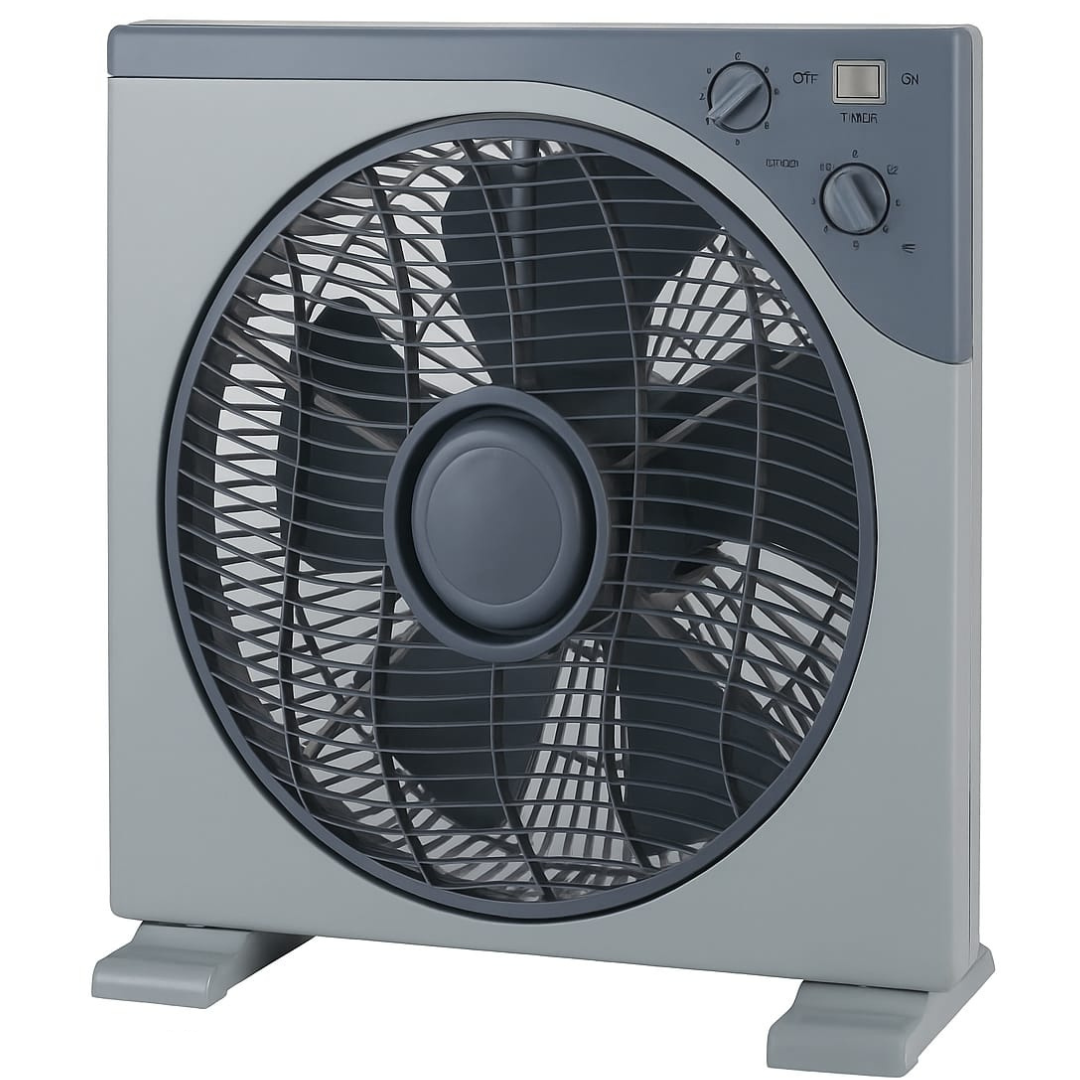 Portable Box Fan 12-Inch with Quiet 3-Speed Control – Jamali Hardware