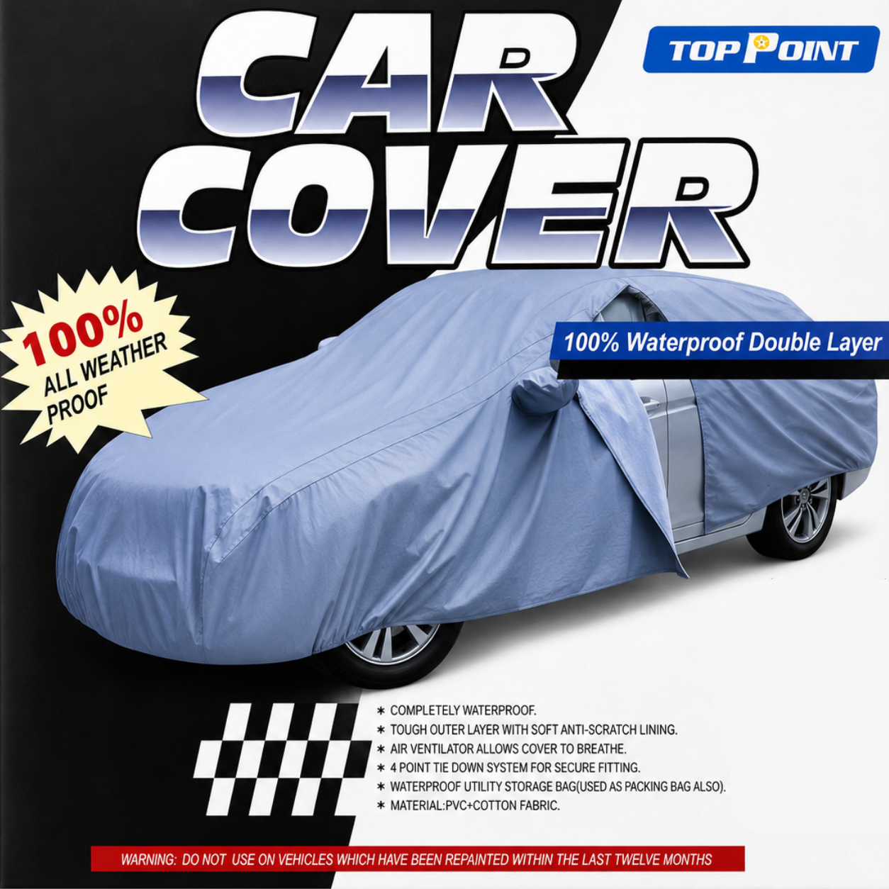 Premium Car Cover – Waterproof Double Layer Full Body Cover