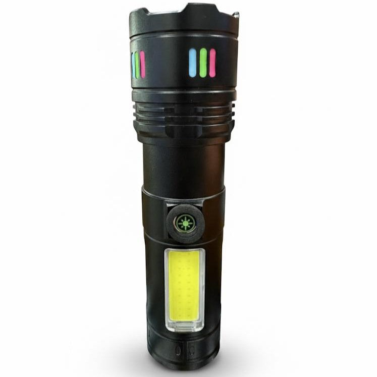 Rechargeable USB LED Flashlight LH-7112 – 3000M P100 Light