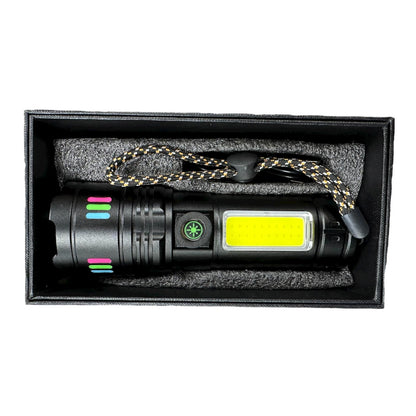 Rechargeable USB LED Flashlight LH-7112 – 3000M P100 Light