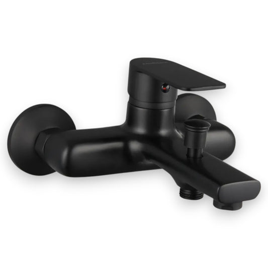 Faucet Shower Mixer Black — Complete Set with Shower Head & Hose
