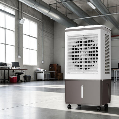 Industrial Air Cooler 50L — 150W Powerful Cooling on Wheels (1 Year Warranty)