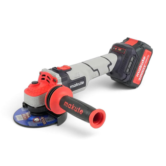 Makute Cordless Angle Grinder — CAG126-2BL, 4000-8000 RPM, 2 Batteries & Quick Charger Included (6 Months Warranty)