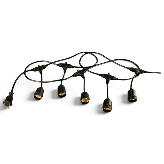 E27 Outdoor String Light Cable 100M — 200 Sockets, PVC & Copper, For Parties & Events (1 Year Warranty)