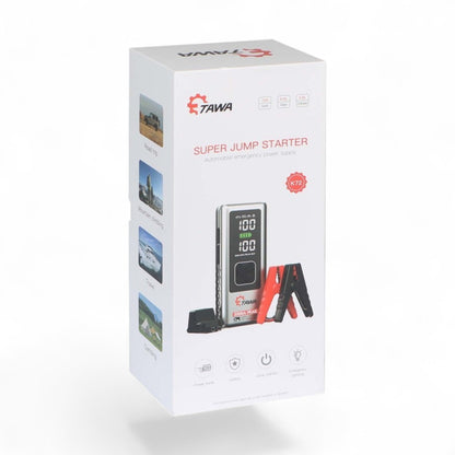 Tawa Super Jump Starter 2000A — K72, 24000mAh Power Bank, Air Compressor & Emergency Light (1 Year Warranty)