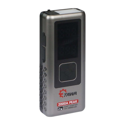 Tawa Super Jump Starter 2000A — K72, 24000mAh Power Bank, Air Compressor & Emergency Light (1 Year Warranty)