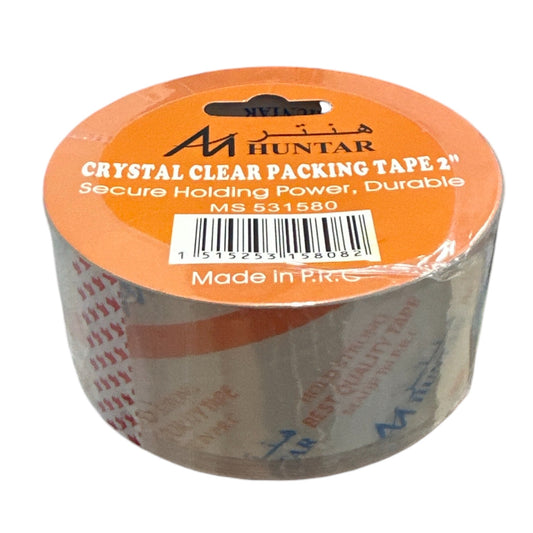 Crystal Clear Packing Tape 2 Inch – Strong Adhesive, Durable Seal